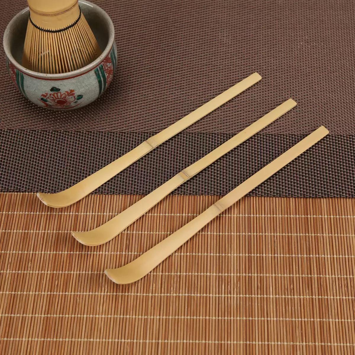 Bamboo Cutlery Set - Ahşap Çay Çubukları Matcha Kaşığı Çay