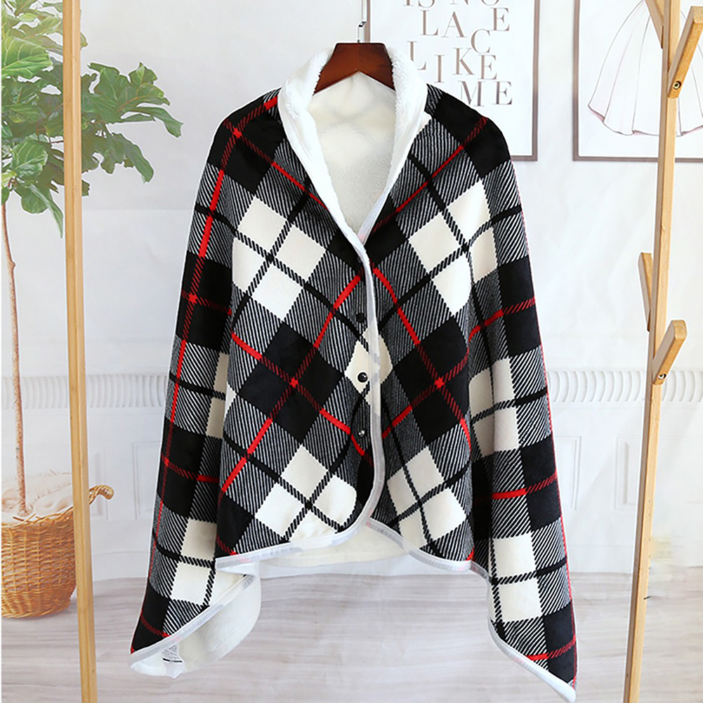 Cashmere Throw Blanket - 5V Giyilebilir Isıtma Elektrikli Battaniye Şal