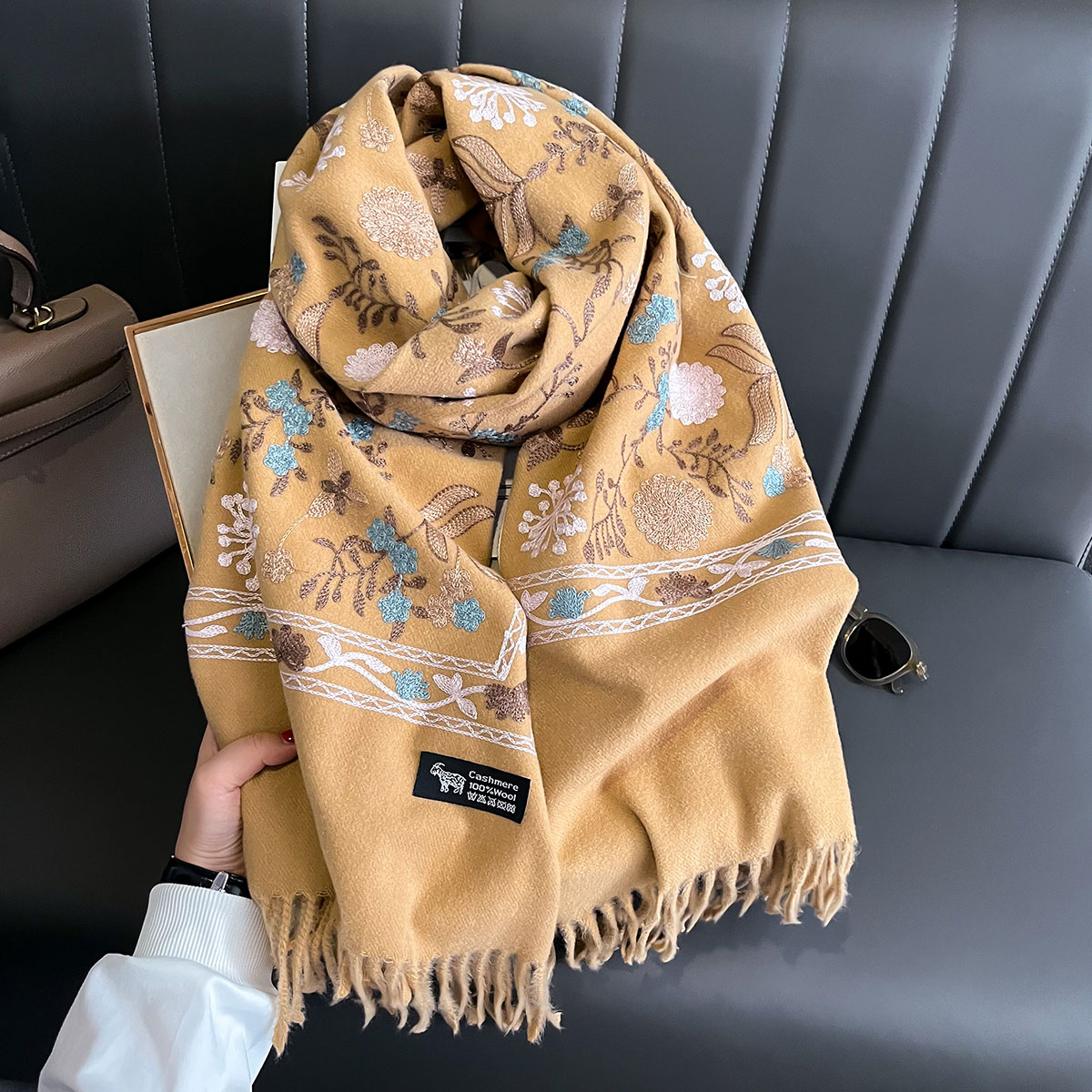 Yeni Kış Sıcak Kaşmir Eşarp Ka - Cashmere Throw Blanket incelemesi ve fiyatı