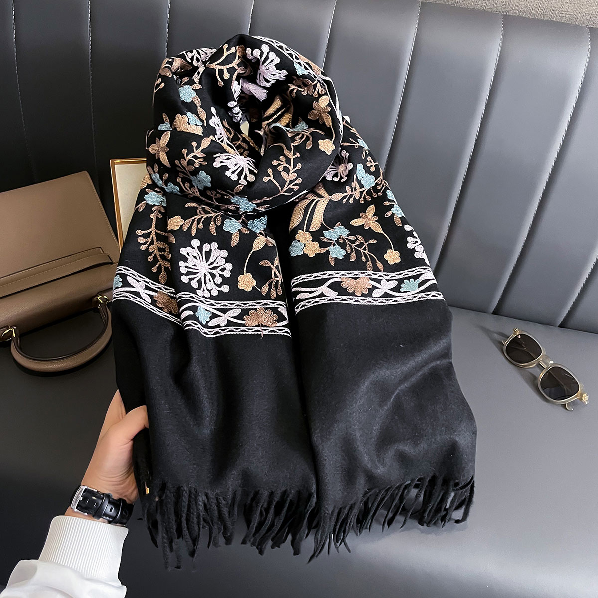 Yeni Kış Sıcak Kaşmir Eşarp Ka - Cashmere Throw Blanket incelemesi ve fiyatı