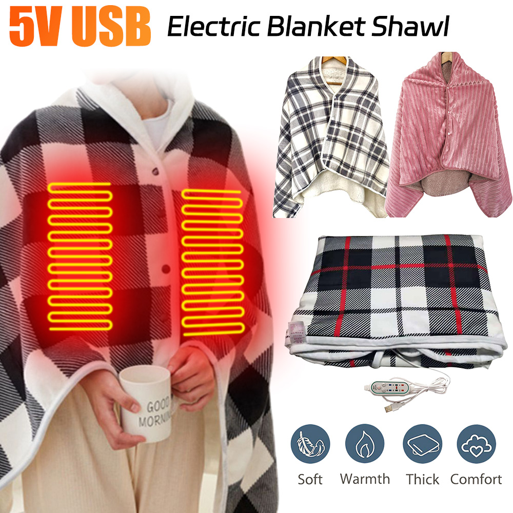 5V Giyilebilir Isıtma Elektrik - Cashmere Throw Blanket incelemesi ve fiyatı