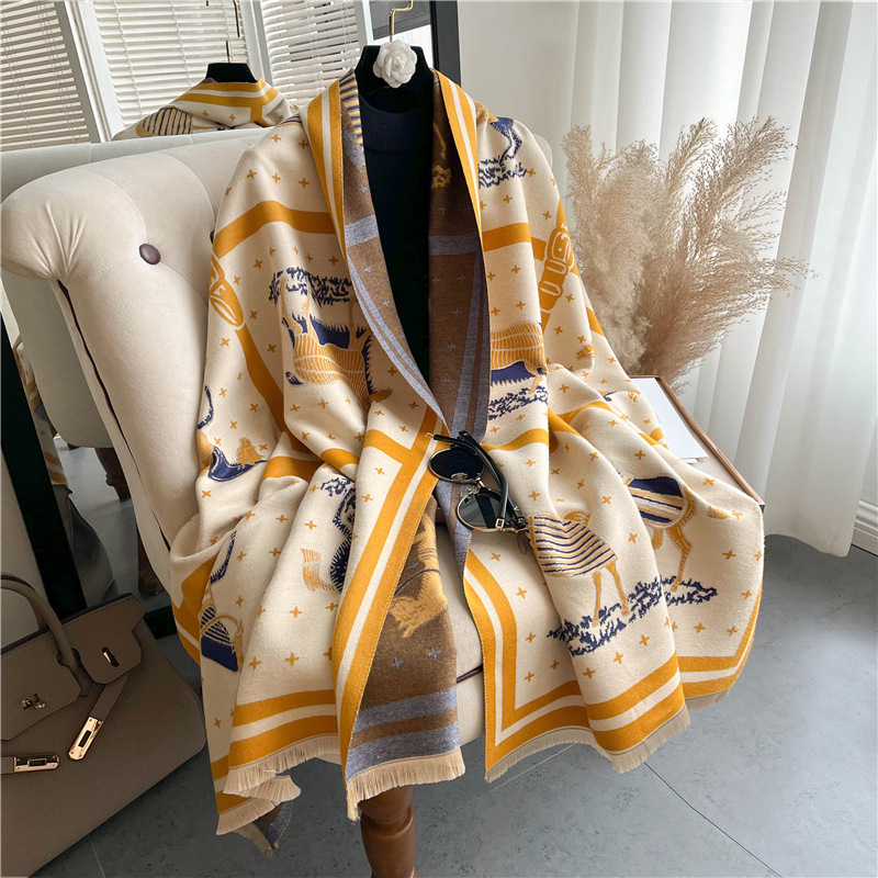 Lüks At Baskı Kalın Kaşmir Bat - Cashmere Throw Blanket incelemesi ve fiyatı