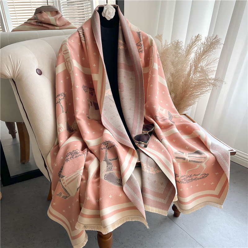 Lüks At Baskı Kalın Kaşmir Bat - Cashmere Throw Blanket incelemesi ve fiyatı