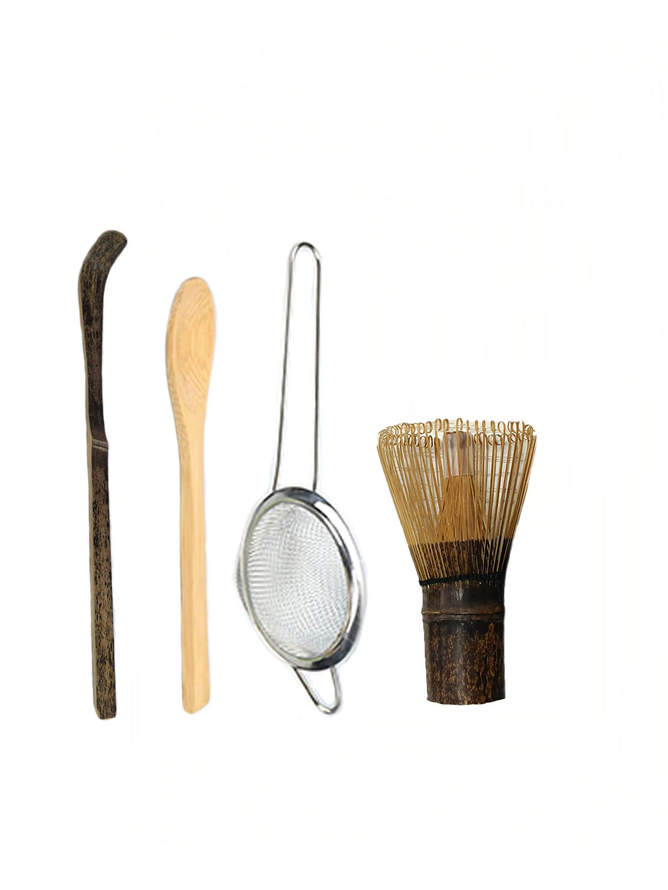 2/4 adet mor bambu çırpıcı çay - Bamboo Cutlery Set incelemesi ve fiyatı