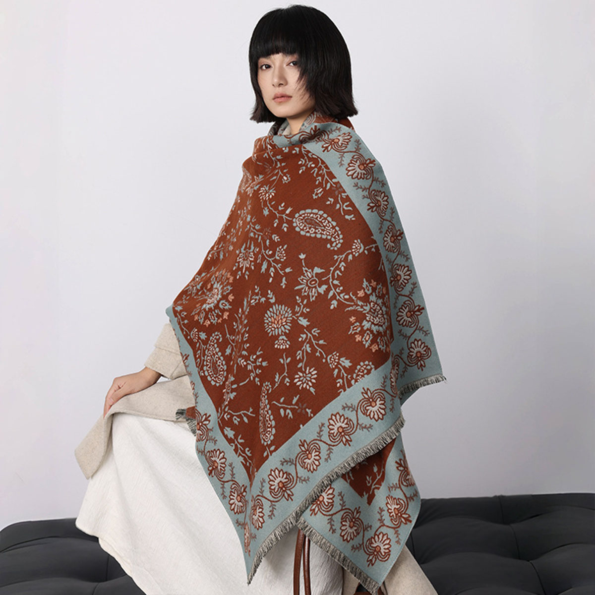 Lüks Kışlık Suni Kaşmir Kaju D - Cashmere Throw Blanket incelemesi ve fiyatı