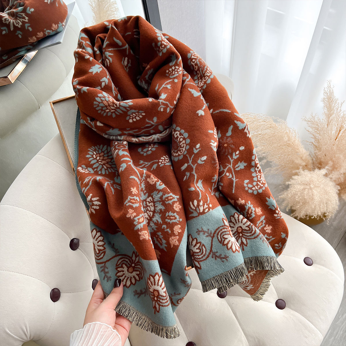 Lüks Kışlık Suni Kaşmir Kaju D - Cashmere Throw Blanket incelemesi ve fiyatı