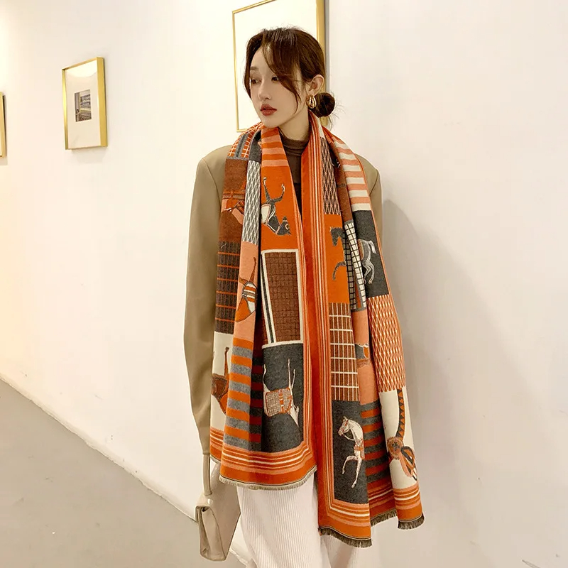 2024 yeni lüks kış kaşmir eşar - Cashmere Throw Blanket incelemesi ve fiyatı