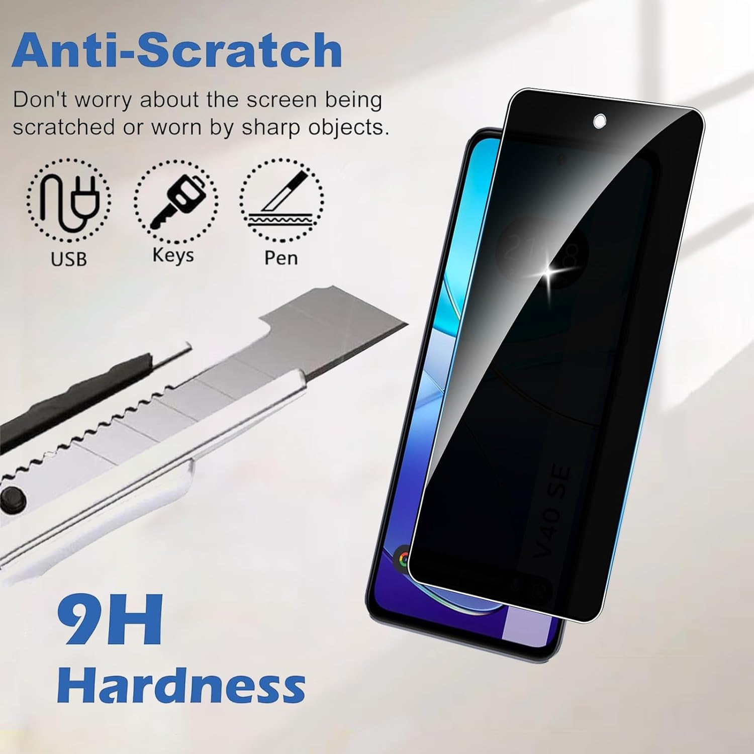 VIVO V40 SE Anti Spy Temperli  - Vivo V40 incelemesi ve fiyatı