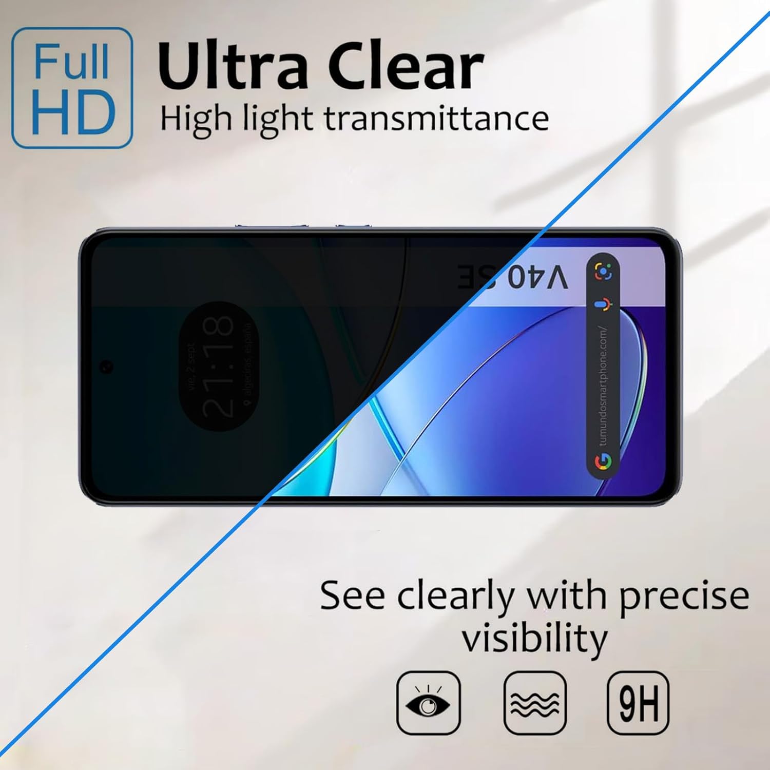 VIVO V40 SE Anti Spy Temperli  - Vivo V40 incelemesi ve fiyatı