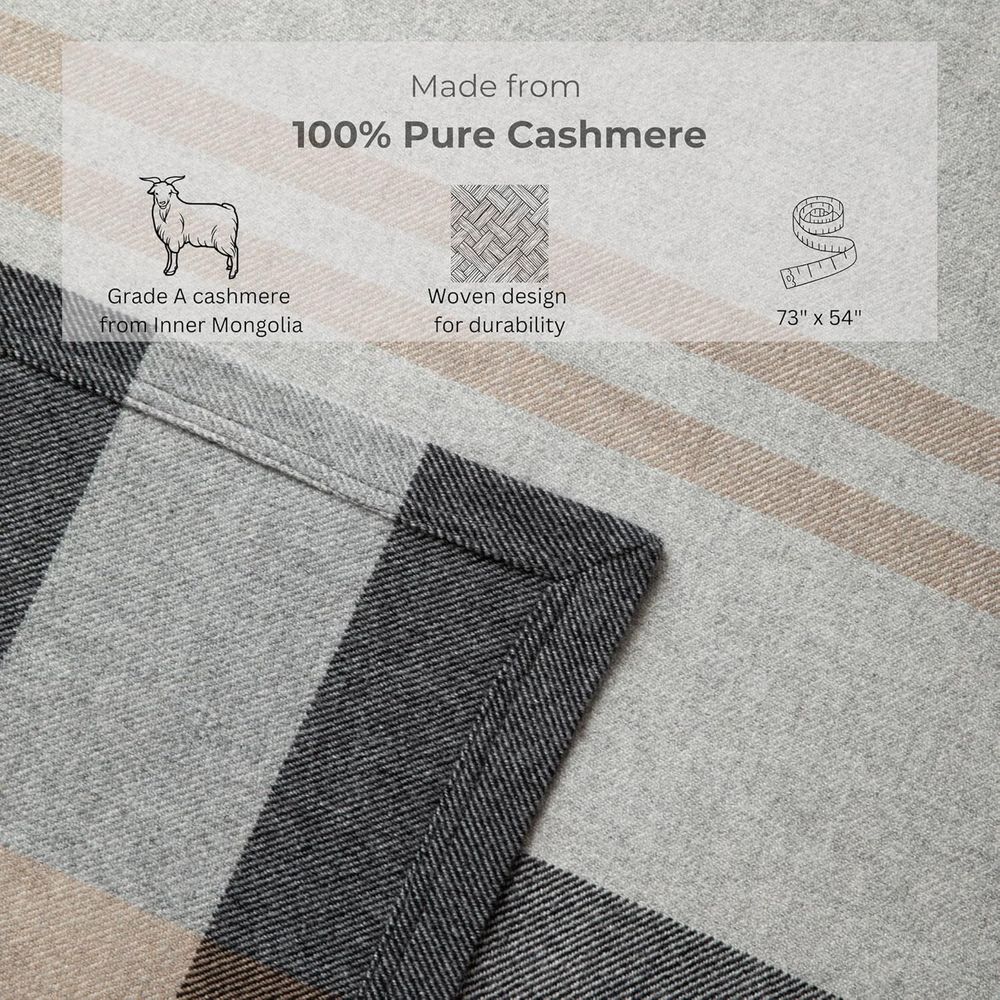 Kanepe, Koltuk ve Yatak için % - Cashmere Throw Blanket incelemesi ve fiyatı