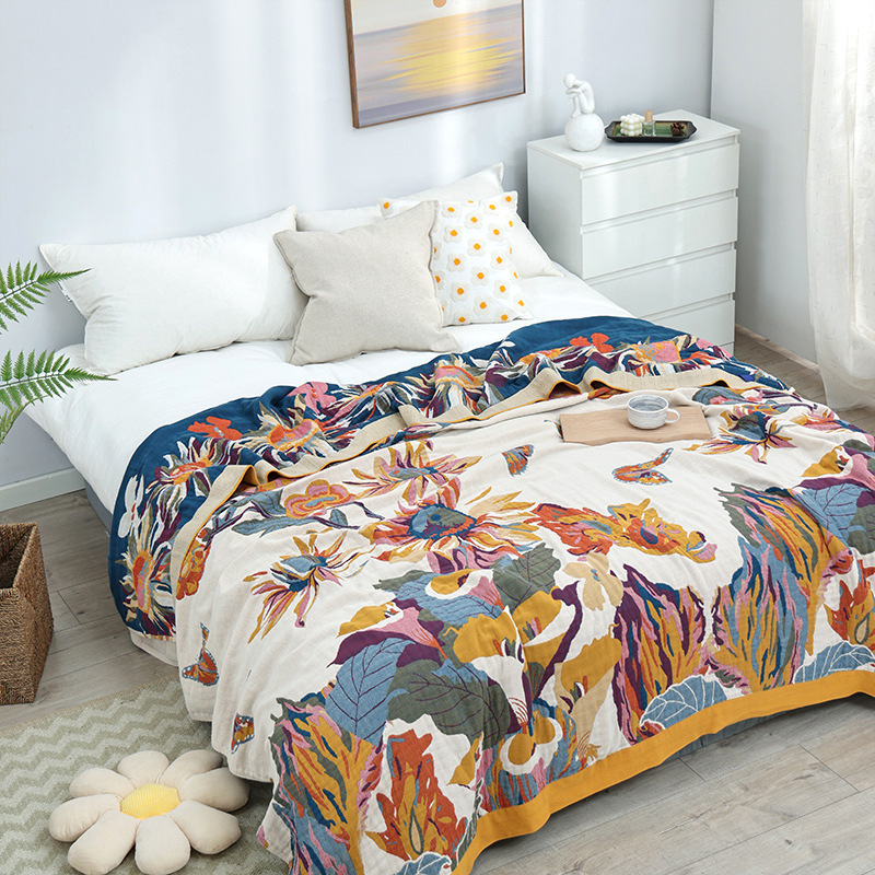 Basit pamuklu battaniye Muslin - Cashmere Throw Blanket incelemesi ve fiyatı